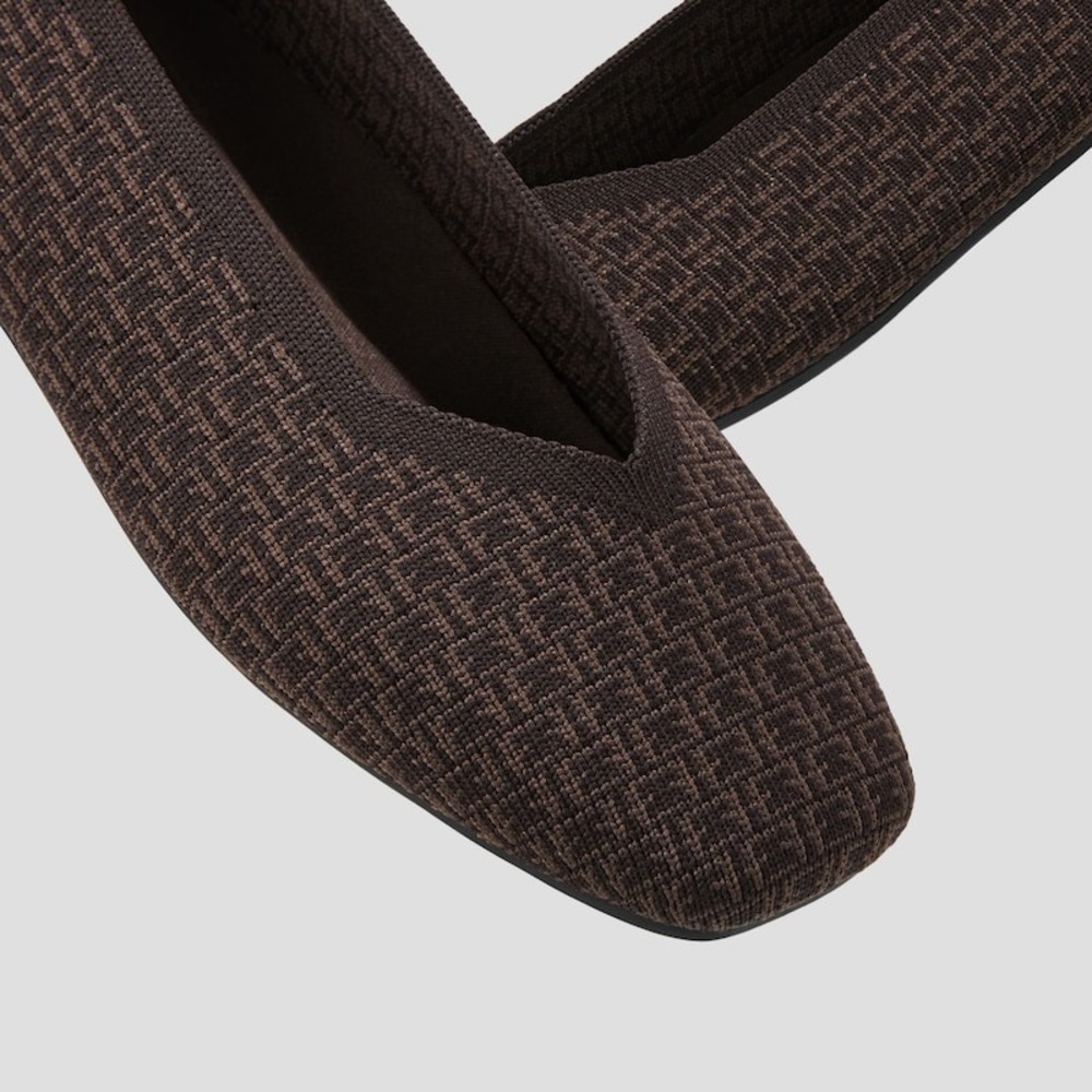 VIVAIA Margot 2.0 Brown Knit Flats | EU 41 / US 9.5 - Picture 3 of 9